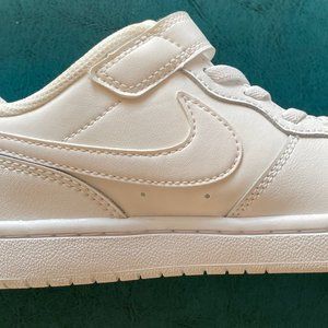 Nike Court Borough Low 2, size 1.5, white leather